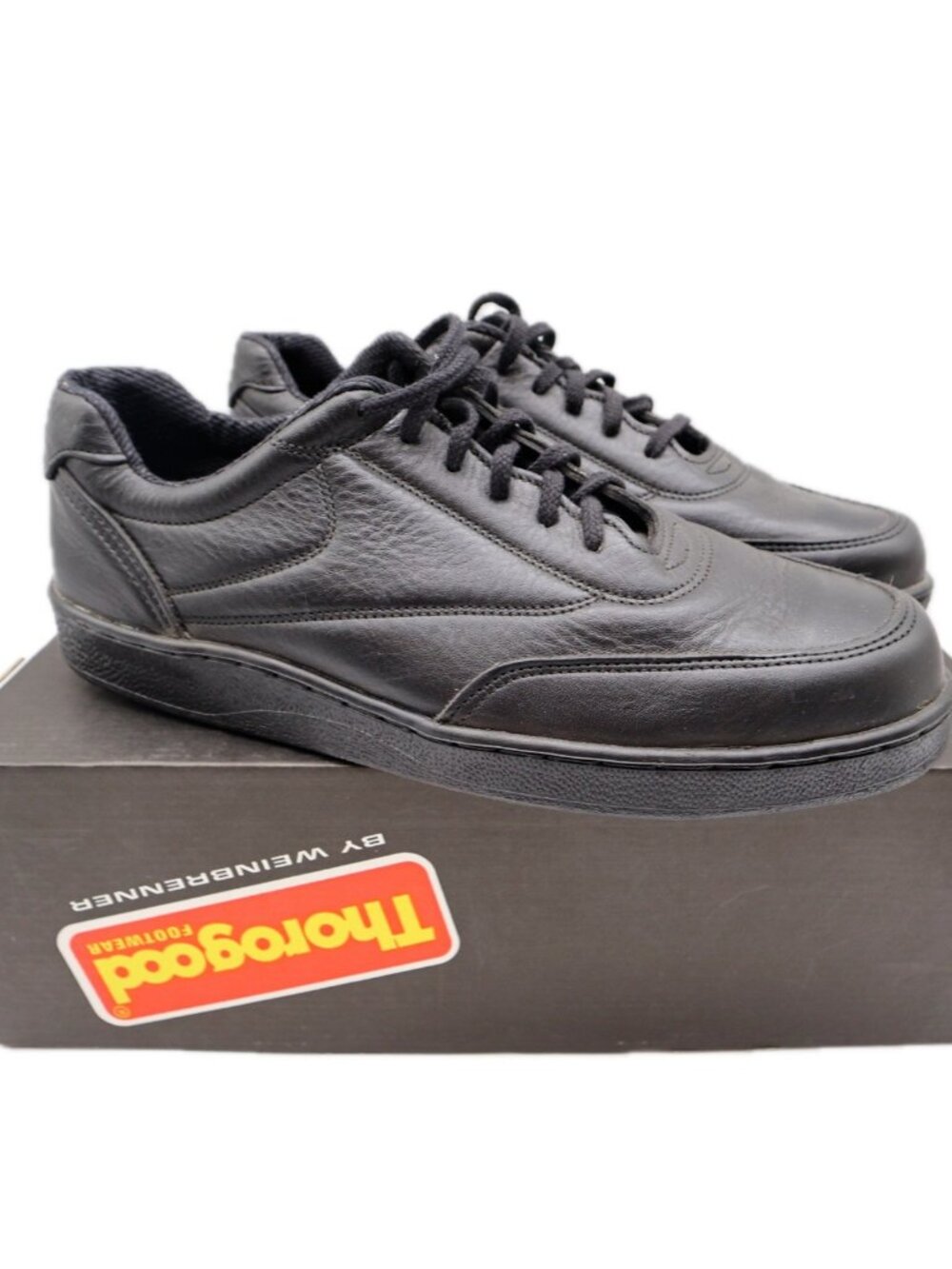 Thorogood Postal Oxford Shoes Mens 10 Black Leather USA Made NOS